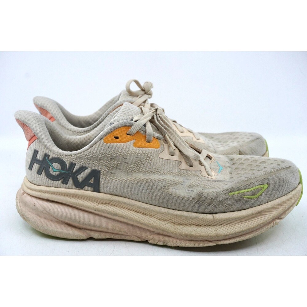 Hoka One One Clifton 9 Womens Size 10 B Vanilla Astral Sneakers Running Walking